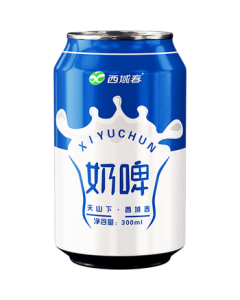 Xiyuchun Xinjiang Style Original Milk Beer 300ml*12 Cans Party Drink Lactic Acid Bacteria Flavored Milk