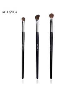 AOLANLA Professional Master Eyeshadow Brush Set of 3, Horse Hair Blending Brushes, Full Set of Animal Hair Eye Makeup Tools