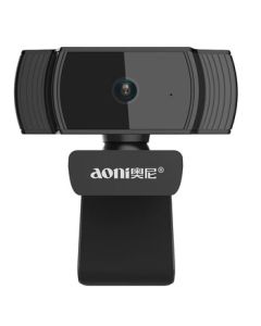 Aoni Webcam for Computer, HD 1080P Streaming with Auto Focus, Built-in Microphone, Plug & Play for Laptop Desktop, Clip-On Design, A10