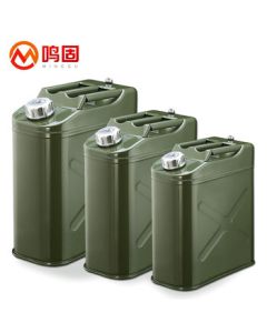 Minggu Emergency Fuel Can, Heavy-Duty Gasoline Can Large Metal Diesel Canister Motorcycle Car Spare Fuel Tank 30L Iron Lid Flat Can + Fuel Hose KW388943