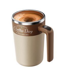 Xidomi Automatic Magnetic Stirring Cup Rechargeable 316 Stainless Steel Electric Coffee Cup New Model for Soy Milk, Milk Powder, and Water