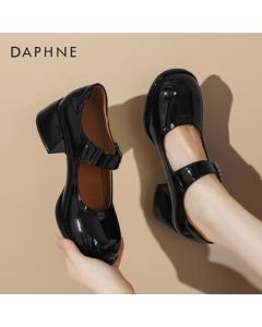 Daphne Women's Shoes Elegant Mary Jane Pumps with Rhinestones Comfortable Ladies Shoes 4024101246 Black 35