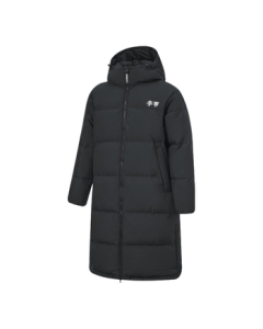 LiNing Hot Pot Down Jacket丨Graphene Warmth, Water-Repellent, Anti-Static Long Down Coat Couple's Outerwear AYMU507