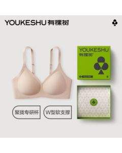 Youkshu Women's Soft Support Bras - Lift & Gather, Side Smoothing, Seamless Anti-Sagging Wireless Bra for Large Bust Minimizing