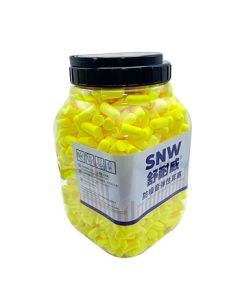 SNWFH/Shunaiwei Disposable Bullet-Shaped Foam Noise-Reducing Earplugs SNW3313 SNR:38dB Barrel Pack