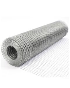 Yuancheng Iron Wire Mesh Fence Hot-dip Galvanized Farm Fence Panel Steel Protective Net Rat-proof Mesh Small Hole Wire Grid Screen Fence 0.6mm 1.2m Height 15m 0.6cm Hole