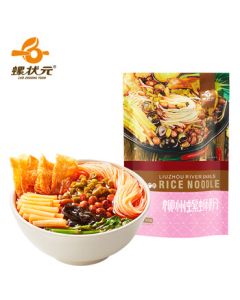 Lu Zhuang Yuan Luosifen - Guangxi Liuzhou Specialty Instant Rice Noodles, Original Flavor 310g/Bag, Rich Soup Pink Edition