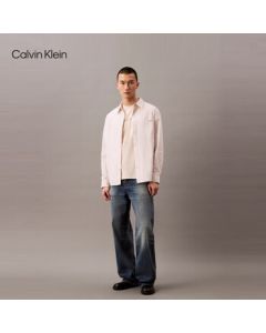 Calvin Klein Jeans 25 Summer Men's Casual Commuting CK Letter Pure Cotton Round Neck Knitted Short-Sleeve T-Shirt 4RB843G