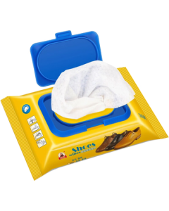 Biaoqi Leather Shoe Wipes 30 Sheets * 3 Pack Set, Genuine Leather Cleaning & Care, Shoe Wipes for Leather Shoes, Jackets, Bags, and Polish Maintenance