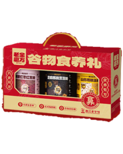 Lao Jin Mo Fang Multi-Grain Nutrition Gift Powder Box 1900g - Black Red Yellow (Unit: Box)