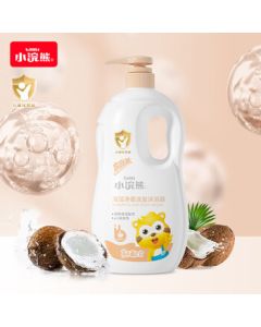 Little Raccoon 2-in-1 Kids Shampoo & Body Wash, Baby Bath Liquid and Hair Wash, Family Size 1L