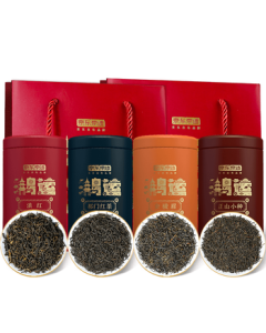 JD Jingzao Four Great Black Teas 500g Gift Box (Jin Jun Mei, Zheng Shan Xiao Zhong, Dian Hong, Keemun Black Tea) - Self-operated, Perfect for Mid-Autumn Festival Gifting