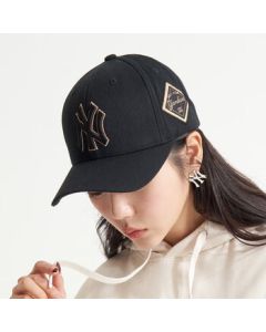 MLB New York Yankees Hard Top Baseball Cap 3ACP8501N - Gold Large Logo, Hard Top, One Size F for Men & Women