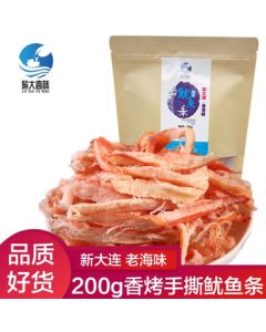 Lvda Yiwei Dalian Specialty Deep-Sea Grilled Shredded Squid 200g - Irresistible Seafood Snack