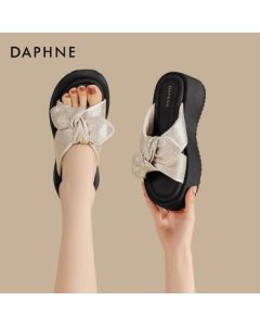 Daphne Platform Sandals for Women, New Summer Beach Slide Sandals 4025303398 Beige 35