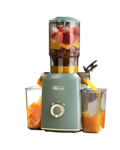 Bear Juicer Original Juice Extractor with Pulp Separation Multi-functional Household Automatic Cold Press Juicer 110mm Large Feeding Tube F02E3