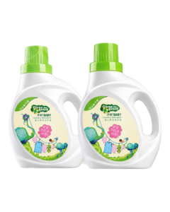 Zichu Baby Laundry Detergent for Newborns, Specialized Children's Herbal Multi-Effect Stain Removal Laundry Liquid, 1L*2 Bottles, Suitable for the Whole Family
