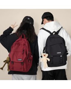 Landcase Middle School Backpack for Girls, Korean Style High School Backpack, Versatile Ins-style Unisex Backpack for Junior High Students, 1218 Black