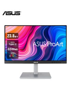 ASUS ProArt 23.8-inch Computer Monitor - Stylish Designer Professional Display, IPS Panel, Type-C 65W Fast Charging, Adjustable Stand with Built-in Speakers PA247CV