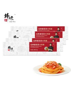 Feng Wei Pai Pasta Classic Tomato Spaghetti 280.2g*4 Boxes Italian Noodles Quick Breakfast Mix Noodles for Family