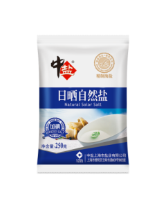 Zhongyan Sun-Dried Natural Salt 250g [Iodized Sea Salt] Edible Salt for Home Cooking, Produced by Zhongyan
