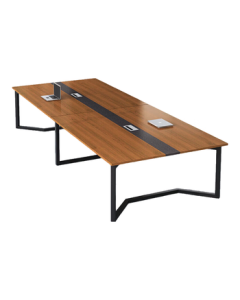 Shengli Office Desk Conference Table Long Table Simple Modern Rectangle Training Negotiation Table 3*1.3m Meeting Table