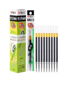 M&G G5 Black 0.5mm Push-Type Bullet Tip Gel Pen Refills (Compatible with K35/S01) - 20 Pieces/Box, 1 Box