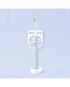 PHILIPS Sonic Electric Toothbrush for Daily Cleaning, Portable for Adults, 3 Modes, Gift for Boyfriend/Girlfriend, HX2411/02 Charming Blue
