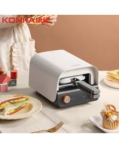 KONKA Sandwich Maker Breakfast Machine Waffle Maker Electric Egg Cake Pan Double-Sided Grill Toast Machine Light Meal Toaster Multi-Functional