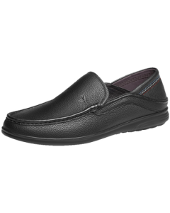 Red Dragonfly Men's Casual Shoes, Spring/Summer Breathable Soft-Sole Slip-On Business Loafers WTA7423 Black 42