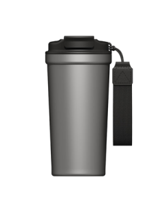 JingDong JingZao Titanium Health Coffee Cup [Pure Titanium Inside and Out] Insulated Portable Travel High-End Gift Tumbler Grey 520ml