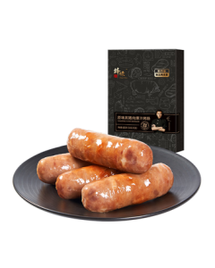 Feng Wei Pai Black Pork Juicy Grilled Sausage Original Flavor 400g Volcanic Stone Sausage, Children's Breakfast Ham Sausage, Hot Dog BBQ Ingredients