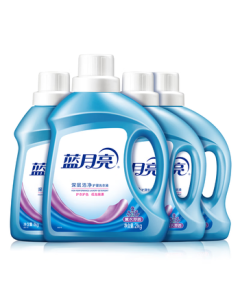 Blue Moon Deep Clean Laundry Detergent Lavender Scent 2kg Bottle + 1kg Bottle*3 Full Bottle Set Powerful Stain Removal Easy Rinse