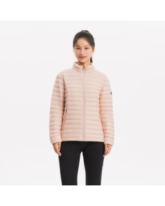 Decathlon (DECATHLON) TREK100 Hoodless Lightweight Down Jacket for Women, Pink, Size M, 1 Piece