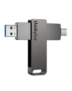 Lenovo ThinkPlus 1TB Flash Drive for Mobile & Computer, Compatible with iPhone 15, USB 3.2 High-Speed Type-C Dual-Port Metal U Disk MU110 Series