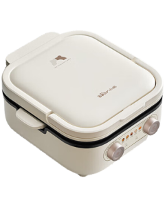 Bear Electric Griddle, Grill, Pancake Pan, Steamer, Hot Pot, Toaster, Breakfast Maker, Sandwich Maker with Dual Control, Detachable and Washable Upper and Lower Plates DBC-M20U1