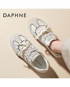 Daphne Spring New Women's Retro Casual Sneakers with Hidden Wedge 4025101269 Beige 39