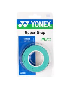 YONEX Badminton Grip Tape Sweat-Absorbent Overgrip AC-102C-003 Green 3-Pack