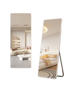 Xiao Jiang Cai Mirror Full-Length Dressing Mirror for Home Bedroom, Popular Floor Mirror, White 50*160
