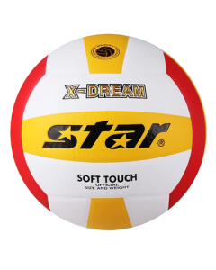 STAR (star) Volleyball VB4025-34 - Official Soft PU Hard Volleyball for Middle School Exams, Youth & Adult 5-Standard Competition Ball
