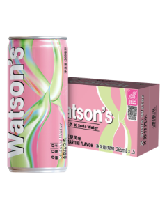 Watsons X Soda Lychee Martini Soda Water 0 Sugar 0 Calorie 0 Fat 0.5% Alcohol Beverage 265mL*15 Cans Mid-Autumn Festival Gift