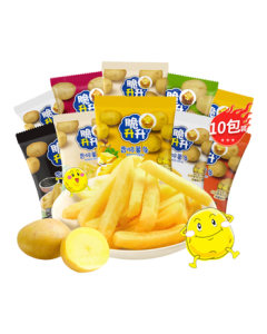 Cuisheng Sheng Honey Butter Crispy Fries 200g (20g*10 packs) Mixed Flavor Non-Puffed Snack