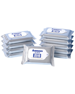 Amos 75% Alcohol Disinfecting Wipes, 10 Sheets*1 Pack Trial Size, Portable for Outdoors, 99% Germ Kill Rate