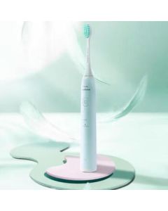 Philips (PHILIPS) Electric Toothbrush for Adults, Sonic Vibration Toothbrush for Men and Women, Portable Soft Bristles, Two Modes, Baby Blue HX2422/02