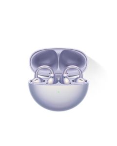 Huawei FreeClip Clip-On Earbuds Open-Ear Wireless Bluetooth Headphones Comfortable & Secure Fit/36-Hour Total Battery Life/Entertainment Streaming, Iridescent Purple