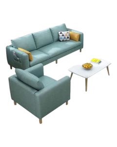 Shanqian Enterprise Counseling Room Reception Sofa Set [3-Seater + 1-Seater + Coffee Table] Color Note