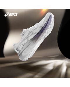 ASICS Women's GEL-KAYANO 30 PLATINUM White/Grey 38 - High Rebound Support Running Shoes