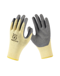 Jinbu'an Insulated Gloves 400V, Electrician Gloves, Low Voltage Shockproof Gloves, Anti-Slip Coated Protective Gloves, White