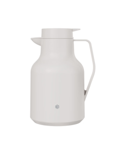JingDong JingZao Vacuum Flask, Household [Smart Temperature Display] Large Capacity Thermos, Outdoor, Condensed Milk White 1.5L