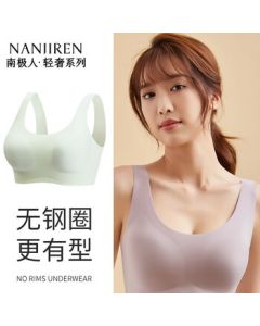 Antarctic Human Wireless Sports Bra for Women, Push-Up Anti-Shock Seamless Sleep Bra, Gift for Mom